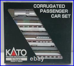 Kato N Scale Corrugated Passenger Car Set Canadian Pacific-1 Set B