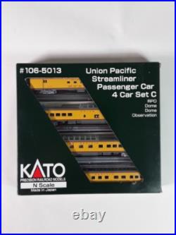Kato N Scale Union Pacific Streamliner Passenger Car 4 Car (Set C) 106-5013