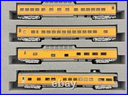 Kato N Union Pacific Excursion Train 7 Car Passenger Set with Lights 106-086-1 New Kato N Union Pacific Excursion Train 7 Car Passenger Set with Lights 106-086-1 New