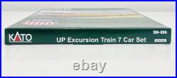 Kato N Union Pacific Excursion Train 7 Car Passenger Set with Lights 106-086-1 New Kato N Union Pacific Excursion Train 7 Car Passenger Set with Lights 106-086-1 New