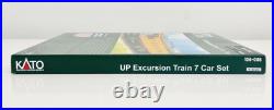 Kato N Union Pacific Excursion Train 7 Car Passenger Set with Lights 106-086-1 New Kato N Union Pacific Excursion Train 7 Car Passenger Set with Lights 106-086-1 New