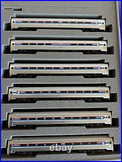 Kato N-scale Train Amfleet Amtrak Phase 1, Passengers 6 Car Set withBox
