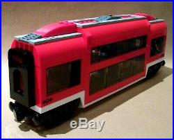LEGO Train Carriage CUSTOM Club Car Double Deck Passenger Sleeper For Set 7938