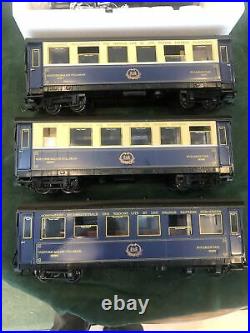 LGB 20277 Orient Express Passenger Set 1987. Gray 2070D Loco & 3 Numbered Cars