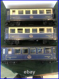 LGB 20277 Orient Express Passenger Set 1987. Gray 2070D Loco & 3 Numbered Cars