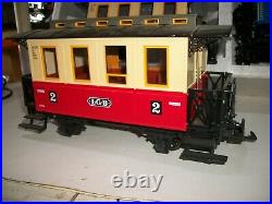 LGB 20301 PASSENGER TRAIN SET with 0-4-0 Steam Engine & 3 passenger cars NICE
