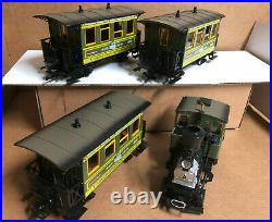 LGB 20533 Green Schweiger Set Stainz locomotive & 3 passenger cars with box