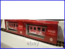 LGB G Scale 32074 Coke Winter Bear 2 Car Passenger Set! Coca Cola