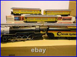 LIONEL- 8003 CHESSIE STEAM SPECIAL PASSENGER SET- With5 CARS- LN B12