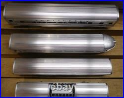 LIONEL #9576 to 9580 BURLINGTON 15'' ALUMINUM CHROME PASSENGER TRAIN 5 CAR SET