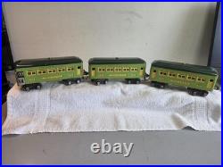 LIONEL Set of Three Passenger Cars +++ Two No. 607 & One 608 Two Tone Green +