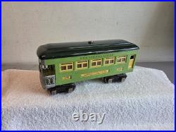 LIONEL Set of Three Passenger Cars +++ Two No. 607 & One 608 Two Tone Green +