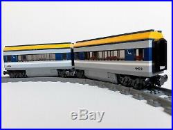 Lego City Custom double passengers train car MOC set 60197 3677 60098 7898 7939