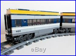 Lego City Custom double passengers train car MOC set 60197 3677 60098 7898 7939