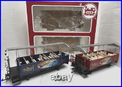 Lgb G-gauge 32253 Christmas Sightseeing 2-car Passenger Set Exl/box