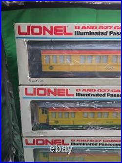 Lionel 0 & 027 9581 9582 9583 9585 Chessie Steam Special 4 Car Passenger Set