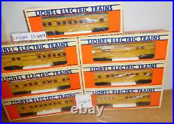 Lionel 16068 16074 Union Pacific Streamlined Passenger 7 Car Train Set O Gauge