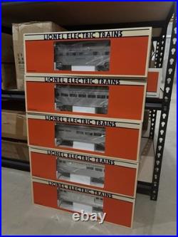 Lionel 19109 19110 19111 19112 19113 Aluminum Passenger Car Set NOS Santa Fe