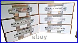Lionel 19122-19127 California Zepyhr 6 Car Aluminum Passenger Set New In Org Box