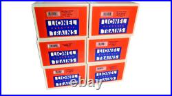 Lionel 19122-19127 California Zepyhr 6 Car Aluminum Passenger Set New In Org Box