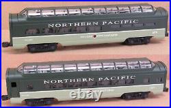 Lionel 19166 Northern Pacific 4-Car 15 Alum. FULL DOME Passenger Set O-Gauge LN