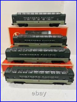 Lionel 19167 19170 Northern Pacific Vista Dome Aluminum 4 Car Passenger Set