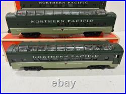 Lionel 19167 19170 Northern Pacific Vista Dome Aluminum 4 Car Passenger Set