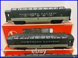 Lionel 19167 19170 Northern Pacific Vista Dome Aluminum 4 Car Passenger Set