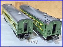 Lionel 1948 2400 2401 2402 2402 Green Yellow Stripe 027 Streamline Passenger Set