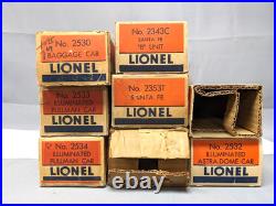 Lionel #2353P Santa Fe ABA Diesel 5 Car Passenger Set Original Boxes C-8