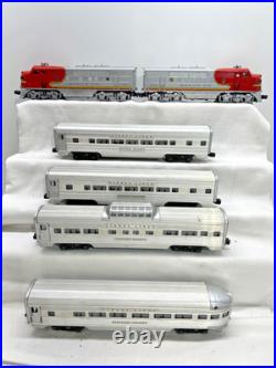 Lionel 2353 Santa Fe AA F-3 Diesel 4 Car Aluminum Passenger Set Very Nice