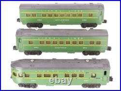 Lionel 2400S Vintage O Green/Gray Passenger Car Set 2400, 2401, 2402 (Set of 3)