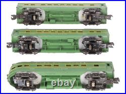Lionel 2400S Vintage O Green/Gray Passenger Car Set 2400, 2401, 2402 (Set of 3)