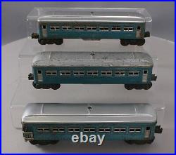 Lionel 2430S Vintage O Blue & Silver Tinplate Passenger Car Set 2430 2430 2431