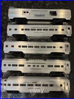 Lionel 2530 2531 2532 2533 2534 Matched Hex Aluminum Passenger Car Set C6