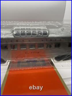 Lionel 4 Car Silver Lines Passenger set 2-Clifton, Newark and Mooseheart New