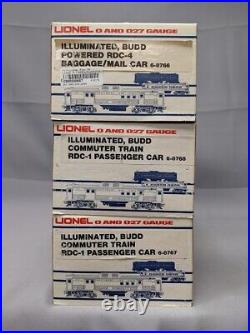 Lionel #6-1760 Three Budd Car Set (#6-8766-67-68) Original Boxes C-7 220687T