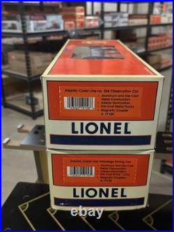Lionel 6-19154 Atlantic Coast Line Aluminum Passenger Car Set
