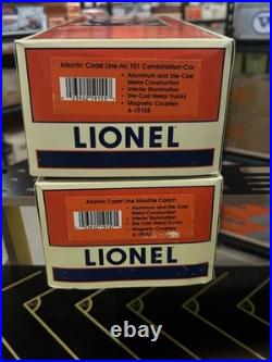 Lionel 6-19154 Atlantic Coast Line Aluminum Passenger Car Set