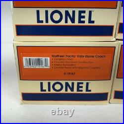 Lionel 6-19166 Northern Pacific Vista-Dome Aluminum 4-Car Passenger Set O New