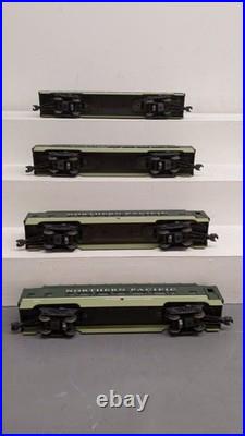 Lionel 6-19166 O Northern Pacific Aluminum Full Vista Dome 4-Car Passenger Set