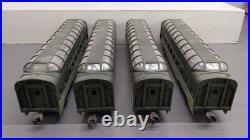 Lionel 6-19166 O Northern Pacific Aluminum Full Vista Dome 4-Car Passenger Set