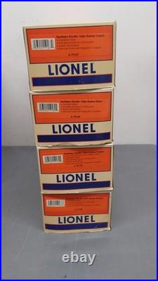 Lionel 6-19166 O Northern Pacific Aluminum Full Vista Dome 4-Car Passenger Set