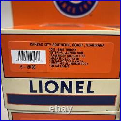 Lionel 6-19194 Kansas City Southern Aluminum 4-Car Passenger Set O New KCS