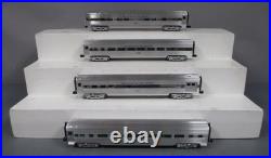 Lionel 6-29144 O Gauge Santa Fe 4-Car Aluminum Passenger Set EX/Box