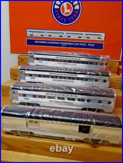 Lionel 6-39119 Southern FOUR Streamline Lighted Aluminum Passenger Set MIB