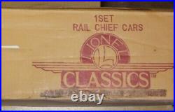 Lionel 6-51201 Rail Chief Streamlined Passenger Car Set NIB