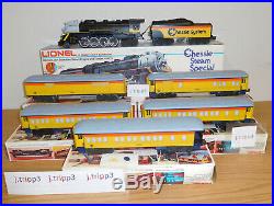 Lionel 6-8003 Chessie Steam Engine Locomotive 5 Car Passenger O Gauge Train Set