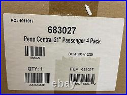Lionel 6-83027 O Penn Central PC 21 Passenger Car 4-Pack Set NEW