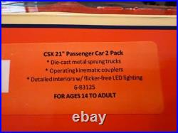 Lionel 6-83125 CSX 2 Car OCS Passenger Set LN/Box